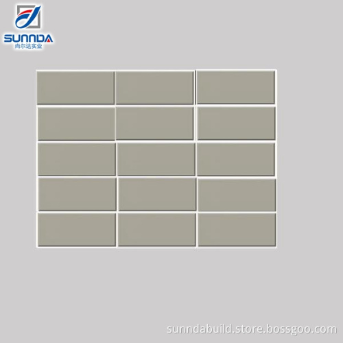 cheap shallow brown color subway tiles 75x150mm produced in China with Dubai price